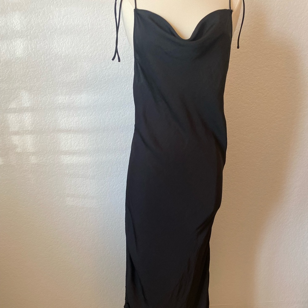 Black slip dress